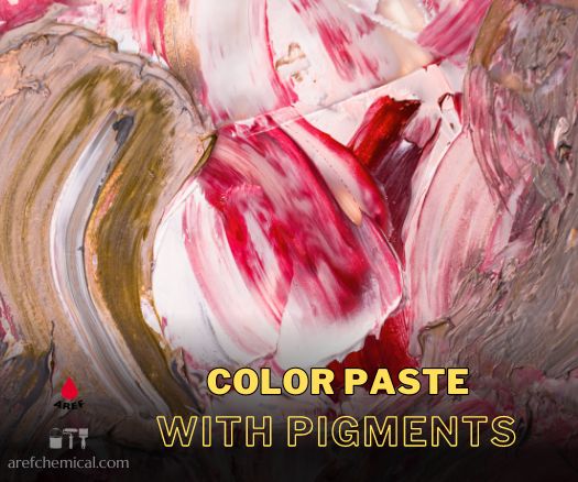 paste with pigment in art and industry
