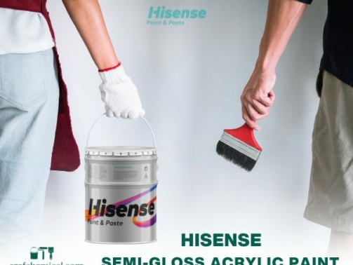 Hisense semi-gloss acrylic paint, applications and advantages