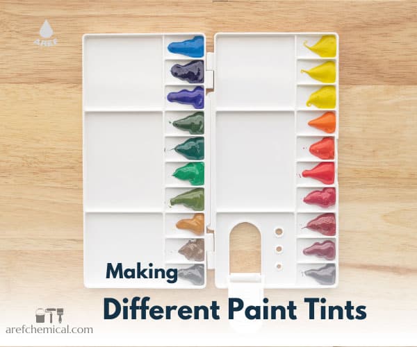 The methods of preparing different color tints, make your desired paint tint